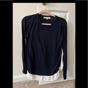 Loft long sleeve T-shirt layered look